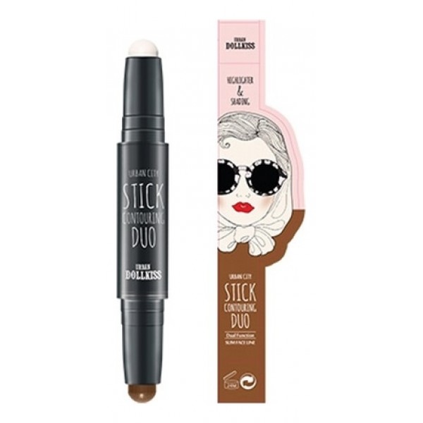 контурный стик для лица baviphat urban city stick contouring duo контурный стик для лица baviphat urban city stick contouring duoUrban City Stick Contouring Duo . Контурный стик для лица двойной. Двухсторонний контурный стик состоит из хайлайтера с одной стороны и стик+шейдинга с другой. Он предназначен для создания безупречного макияжа, удобен в использовании, не нужно кисточек, спонжей или аппликаторов. Компактные размеры стика позволяют брать его с собой - маленький помощник поместится даже в кошельке! <br><br>Всего несколько штрихов – и потрясающий результат обеспечен. Стик корректирует форму лица, расставляя яркие акценты на выигрышных участках и затемняя несоврешенства. Натуральные компоненты в составе стика ухаживают за кожей лица, увлажняют ее, предупреждают появление сухости и шелушений. <br><br>Светлая сторона стика обеспечивает коже здоровое сияние и подчеркивает ее достоинства. Наносится на лоб, нос и щеки и под линию роста бровей.<br><br>Темная сторона стика наносится на подбородок, лоб, щеки и ниже линии роста волос. Делает контуры лица более четким, скульптурирует лицо. <br><br>Применение: Нанести средство в соответствии с типом лица. Также можно наносить средство на область декольте.<br><br>Вес: 2х1,7 г<br><br>Вес г: 3.40000000