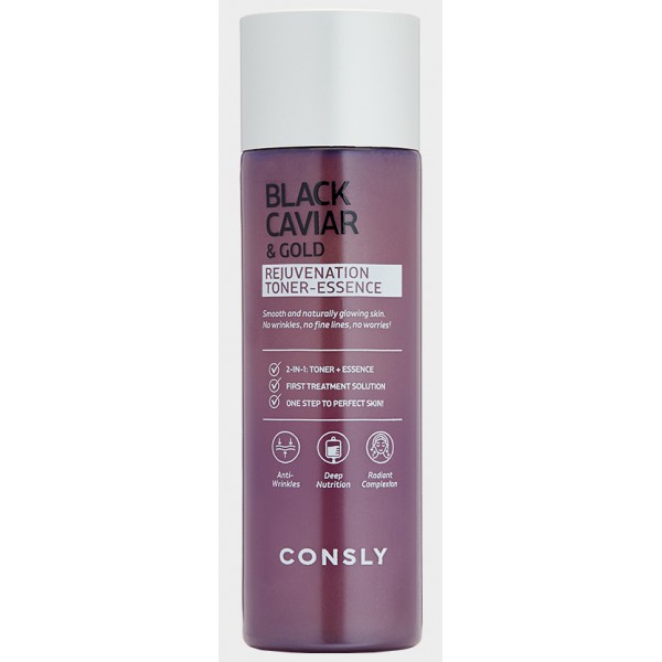 омолаживающий тонер-эссенция с черной икрой и золотом consly black caviar gold rejuvenation toner-essence
омолаживающий тонер-эссенция с черной икрой и золотом consly black caviar gold rejuvenation toner-essence