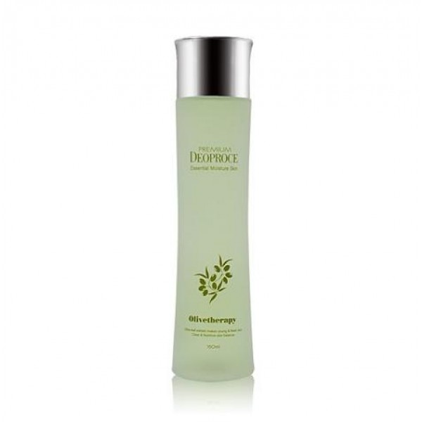 тонер увлажняющий с маслом оливы deoproce premium olivetherapy essential moisture skin тонер увлажняющий с маслом оливы deoproce premium olivetherapy essential moisture skinPremium Olivetherapy Essential Moisture Skin. Тонер увлажняющий с маслом оливы<br><br>Тонер питает и увлажняет кожу, предотвращая сухость. Экстракт оливы делает кожу свежей и нежной. Листья оливы обладают противовирусной защитой. Тонер нейтрализует проникновение бактерий.<br><br>Экстракт листьев оливы – необыкновенно ценный природный ингредиент, богатый витамином Е, фитостеролами и олеиновой кислотой, защищает клетки кожи от негативного воздействия свободных радикалов, вызывающих старение кожи, успокаивает раздраженную чувствительную кожу, повышает тонус кожи, способствует воспроизводству коллагена и эластина в клетках кожи.<br><br>Экстракт оливковых листьев содержит жирорастворимые витамины А, D, Е, К, ненасыщенные жирные кислоты (олеиновую, линолевую и линоленовую), а также значительное количество витамина С и биофлавоноиды (рутин, лютеолин, геспередин). Укрепляет клеточные мембраны, защищает компоненты, отвечающие за упругость кожи (коллаген, эластин) от повреждений, обладает сильным антиоксидантным действием, блокируя разрушение клеток. Снимает шелушение и излишнюю сухость. Стимулирует восстановление эпидермиса и улучшает его структуру.<br><br>Гиалуроновая кислота образует защитный барьер, помогая сохранять влагу в коже . Содержит также экстракт ромашки и пантенол. Экстрат ромашки успокаивает и также обладает бактерицидным действием. Пантенол заживляет, усиливает обновление клеток для восстановления. Поможет сухой и обезвоженной коже, особенно в холодное время года. Регулярное использование делает кожу мягкой и нежной.<br><br>Способ применения: нанести тонер с помощью ватного тампона на очищенную кожу лица.<br><br>Объем: 150 мл<br>