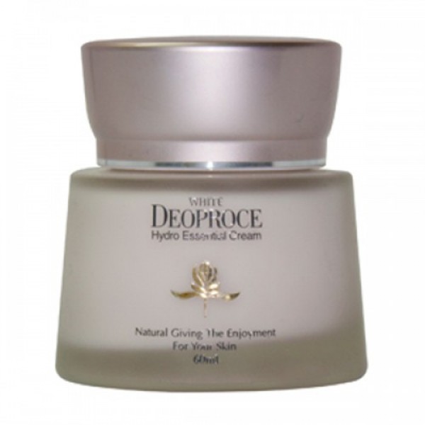 крем для лица увлажняющий deoproce white hydro essential cream крем для лица увлажняющий deoproce white hydro essential creamWhite Hydro Essential Cream. Крем для лица увлажняющий<br><br>Отбеливающий и увлажняющий крем для лица питает, увлажняет и осветляет кожу.<br><br>В креме содержится арбутин, который естественным путем отбеливает пигментные пятна, веснушки и устраняет другие возрастные изменения или последствия незащищенного пребывания на солнце влияющие на цвет кожи. Так же арбутин выравнивает тон кожи и в целом оздаравливает ее состояние.<br><br>Нициамид улучшает эластичность кожи и тонизирует ее.<br><br>Экстракт зеленого чая и витамин Е защищают кожу от негативного влияния окружающей среды, снимают раздражения и возвращают здоровье.<br><br>Масло макадамии и жожоба обеспечивают необходимое увлажнение, поддерживают эластичность и упругость кожи.<br><br>Способ применения: наносить на чистую кожу массажными движениями до полного впитывания.<br><br>Объем: 60 мл<br>