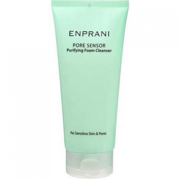 пенка для очищения чувствительной кожи и сужения пор enprani pore sensor purifying foam cleanser пенка для очищения чувствительной кожи и сужения пор enprani pore sensor purifying foam cleanserPore Sensor Purifying Foam Cleanser. Пенка для очищения чувствительной кожи и сужения пор<br><br>Средство позволяет заметно сузить расширенные поры, при этом не маскируя их косметически, а действительно сужая, так как в составе средства оздоравливающие, противовоспалительные и стягивающие компоненты.<br><br>Пенка с легкой освежающей текстурой предназначена для эффективного очищения кожи. Отшелушивая ороговевшие клетки кожи и очищая поры, средство способствует улучшению клеточного дыхания и регенерации клеток кожи.<br><br>В составе пенки лекарственные экстракты, которые оказывают выраженное противовоспалительное и антисептическое действие, тонизируют кожу, способствуют уменьшению отечности, уменьшают секрецию сальных желез.<br><br>Пенка может использоваться даже для самой чувствительной кожи, она предупреждает появление раздражений и уменьшает уже существующие, снимает покраснения.<br><br>Регулярное применение пенки позволяет заметно улучшить состояние кожи, средство не только ускоряет заживление воспалений, но и устраняет причину их возникновения. Очищенные поры постепенно сужаются, благодаря чему кожа становится ровнее, свежее, приобретает мягкость и изысканную матовость.<br><br>Не содержит парабенов, минеральных масел, красителей.<br><br>Способ применения: Вспенить средство и нанести на влажную кожу лица, затем смыть теплой водой.<br><br>Объём: 170 мл<br>