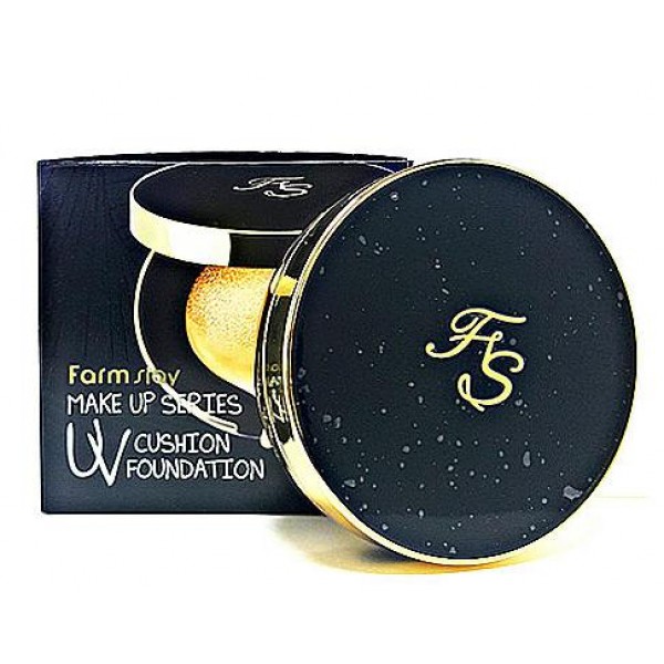 кушон spf 50+/pa+++ farmstay make up series uv cushion foundation spf 50+/pa+++ кушон spf 50+/pa+++ farmstay make up series uv cushion foundation spf 50+/pa+++Make up series UV cushion foundation SPF 50+/PA+++. Кушон SPF 50+/PA+++<br><br>Кушон – жидкое тональное средство в симпатичной пудренице. Легкая текстура флюида, хорошие кроющие способности, высокая степень защиты от ультрафиолета, а также удобсто нанесения делают это средство поистине незаменимым и очень полезным.<br><br>Кушон хорошо распределяется по коже, повторяя естественный цвет лица и буквально сливаясь с ним, не создает эффекта маски. После нанесения средства выравнивается тон кожи, лицо выглядит более свежим и сияющим. Средство стойко держится в течение дня и увеличивает стойкость макияжа.<br><br>В составе средства сбалансированный соста натуральных компонентов, которые при регулярном применении кушона помогают сделать менее выраженными морщины и пигментацию. Высокий солнцезащитный фильтр SPF50+ PA+++ убережет кожу от ожогов, появления веснушек и других неприятностей.<br><br>Возможные оттенки:<br><br><br>21 Light Beige - светлый бежевый<br><br>23 Natural Beige - натуральный бежевый<br><br><br>Способ применения: Распределить спонжем по чистой коже лица мягкими промакивающими движениями.<br><br>Вес: 15 г + 15 г (сменный блок)<br><br>Вес г: 30.00000000