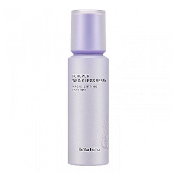 эссенция для лица антивозрастная holika holika forever wrinkless berry jell oil essence эссенция для лица антивозрастная holika holika forever wrinkless berry jell oil essenceForever Wrinkless Berry Jell Oil Essence. Эссенция для лица антиворастная Ягодная магия.<br><br>Эссенция с лифтинговым эффектом из серии Ягодная магия предназначена для предотвращения признаков старения кожи. Эссенция, как и все средства серии, разглаживает кожу, укрепляет её, подавляет окислительные процессы в клетках, благодаря чему кожа становится упругой, осветляется существующая пигментация и предупреждается появление новой, а также подтягиваются контуры лица.<br><br> <br><br>Кроме того, эссенция способствует интенсивному увлажнению кожи, устраняет сухость и шелушения, питает, смягчает, повышает защитные свойства кожи, а также способствует быстрому заживлению повреждений.<br><br> <br><br>В составе эссенции экстракты черники и морошки, а также комплекс натуральных масел.<br><br><br>Экстракт черники – подходит для ухода за любым типом кожи, при этом очень эффективен для сухой, тусклой и уставшей кожи, великолепно омолаживает дряблую и увядающую кожу. Эссенция с черникой оказывает противовоспалительное действие, восстанавливает кровоснабжение, оказывает питательное и тонизирующее действие, витаминизирует кожу, разглаживает морщины, снимает отечность, выравнивает цвет лица. Кожа приобретает нежное естественное сияние. Антиоксидантные свойства черники защищают кожу от агрессивного воздействия свободных радикалов, минимизируют влияние вредных факторов внешней среды.<br><br>Экстракт морошки – богат витаминами и минералами, интенсивно питает, увлажняет и тонизирует кожу, нормализует обмен веществ, защищает от неблагоприятного воздействия холодов, жары, УФ-излучения.<br><br>Натуральные масла – оказывают омолаживающее действие: разглаживают существующие морщины, предотвращают появление новых, повышают тонус кожи, смягчают и питают её, оказывают антиоксидантную защиту, препятствуют увяданию клеток.<br><br><br> <br><br>Регулярное применение эссенции поможет заметно улучшить состояние кожи, сделать ее более упругой и подтянутой, увлажненной и напитанной.Эссенция подарит вашей коже свежесть и естественное сияние.<br><br> <br><br>Способ применения: После очищения и тонизирования кожи нанести эссенцию и распределить легкими похлопывающими движениями.<br><br> <br><br>Объем: 50 мл<br>