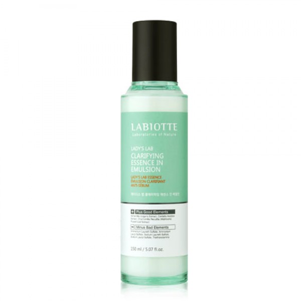 эмульсия-эссенция успокаивающая labiotte ladys lab clarifying essence in emulsion эмульсия-эссенция успокаивающая labiotte ladys lab clarifying essence in emulsionLadyS Lab Clarifying Essence In Emulsion. Эмульсия-эссенция успокаивающая<br><br>Эмульсия-эссенция содержит ментол, экстракт хризантемы, экстракт кипрея, мадекассосид и т.д.<br><br>Эмульсия рекомендована для проблемной и чувствительной кожи, склонной к появлению воспалений и акне. Защищает кожу от агрессивного воздействия внешней среды и успокаивает чувствительную кожу.<br><br>Средство 2 в 1 мгновенно успокаивает и снимает напряжение кожи.<br><br>Мадекассосид помогает восстановить синтез коллагеновых и эластиновых волокон, уменьшает глубокие морщины и обеспечивает подтягивающий эффект.<br><br>Ментол нормализует актвиность сальных желез, абсорбирует излишнее кожное сало, снимает раздражение и покраснения, оказывает противовоспалительное действие, освежает и устраняет ощущение жирной тяжести.<br><br>Способ применения: нанесите средство на кожу мягкими, массирующими движениями.<br><br>Объем: 150 мл<br>