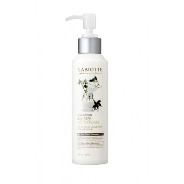 масло-пенка очищающая 2 в 1 labiotte chougarden all step oil to foam масло-пенка очищающая 2 в 1 labiotte chougarden all step oil to foamChougarden All Step Oil To Foam. Масло-пенка очищающая 2 в 1<br><br>Это универсальное средство, которое содержит в себе одновременно мягкую очищающую пену и масло. Средство с текстурой мягкого молочка деликатно очищает кожу от макияжа, загрязнений и отмерших клеток кожи.<br><br>Средство содержит глауриновую кислоту, которая мягко отшелушивает отмершие клетки эпидермиса, обладает противовоспалительным и антимикробным действием, освежает, увлажняет кожу и улучшает ее упругость.<br><br>Мульти-средство, очищение два в одном, не требует двойного очищения кожи.<br><br>Очищающие натуральные компоненты обладают мягким успокаивающим действием, подходит для чувствительной кожи.<br><br>Способ применения: Нанесите необходимое количество средства сухими руками на сухую кожу, смешайте с макияжем. Добавьте воды, промассируйте сырыми руками, затем умойтесь теплой водой.<br><br>Объем: 150 мл<br>