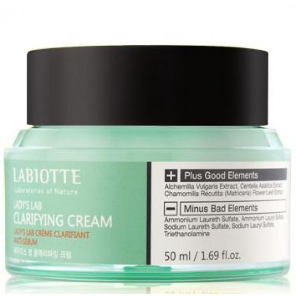 крем успокаивающий для проблемной кожи labiotte ladys lab clarifying cream крем успокаивающий для проблемной кожи labiotte ladys lab clarifying creamLadyS Lab Clarifying Cream. Крем успокаивающий для проблемной кожи<br><br>Крем содержит ментол, экстракт хризантемы, экстракт кипрея, мадекассосид и т.д.<br><br>Концентированный крем рекомендован для проблемной и чувствительной кожи, склонной к появлению воспалений и акне. Защищает кожу от агрессивного воздействия внешней среды и успокаивает чувствительную кожу.<br><br>Мадекассосид обладает регенерирующим, смягчающими свойствами, способствует заживлению и восстановлению кожи за счет регуляции кератиноцитов.<br><br>Ментол оказывает расслабляющее действие на мышцы и стенки сосудов, улучшает кровообращение. Нормализует активность сальных желез, абсорбирует излишнее кожное сало, снимает раздражение и покраснения. Способствует оттоку крови, облегчает дренаж, циркуляцию и мышечное расслабление.<br><br>Способ применения: нанесите крем мягкими движениями, дайте время для впитывания кожей.<br><br>Объем: 50 мл<br>