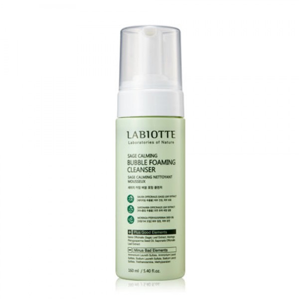 пенка кислородная успокаивающая labiotte sage calming bubble foaming cleanser пенка кислородная успокаивающая labiotte sage calming bubble foaming cleanserSage Calming Bubble Foaming Cleanser. Пенка кислородная успокаивающая<br><br>Успокаивающая пенка содержит экстракт шалфея, экстракт мыльнянки и т.д.<br><br>Нежная формула средства глубоко очищает поры, обладает успокаивающим и увлажняющим действием, не раздражает чувствительную кожу. Слабо-кислотная формула сохраняет липидный барьер кожи, мягко ухаживает за кожей.<br><br>Экстракт шалфея обладает антиоксидантным, противовоспалительным, тонизирующим и противоотечным действием.<br><br>Состав средства на 98% состоит из натуральных ингредиентов.<br><br>Способ применения: небольшое количество средства нанесите на влажную кожу лица, массажными движениями. После умойтесть теплой водой.<br><br>Объем: 160 мл<br>