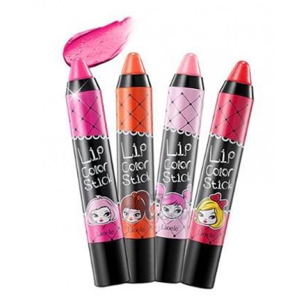 помада в стике lioele lip color stick помада в стике lioele lip color stickLip Color Stick. Помада в стике<br><br>Насыщенность + стойкость + увлажнение – многофункциональное средство, которое одновременно является помадой, бальзамом и блеском для губ. Этот стик мягко покрывает губы и дарит им восхитительно насыщенные оттенки.<br><br>Стик обладает уникальными свойствами: он мягкий, как помада; сияет, как блеск; увлажняет и ухаживает за кожей губ, как бальзам; и, наконец, стойкий, как тинт.<br><br>В составе этих стиков-карандашиков ухаживающие компоненты: аргановое масло и масло шиповника, а также витамин Е. Нежная текстура стика идеально ровно ложится на кожу губ, ухаживая за ней.<br><br>Оказывает увлажняющее действие, сглаживает неровности, устраняет шелушения, разглаживает морщинки и визуально делает губы более пухлыми и манящими.<br><br>Стойкие карандашики не расползаются за контур губ и не скатываются в центр губ. Карандаши не требуют затачивания, они автоматически выкручиваются.<br><br>Каждый карандаш имеет свое имя:<br><br><br>1 - Elly (Hot Pink) - насыщенно розовый<br><br>2 - Jessie (Orange) - оранжевый<br><br>3 - Candice (Candy Pink) - леденцово-розовый<br><br>4 - Rebecca (Cherry Red) - вишневый красный<br><br><br>Способ применения: нанести стик по всей поверхности губ – цвет будет ярким и насыщенным. Чтобы создать нежный оттенок, стик наносится в центр губ и мягко растушевывается. Оттенки можно комбинировать, нанося один базовым слоем, а другой – по краям или в центре губ. Также стик можно использовать в качестве румян – ваш образ будет гармоничным и естественным.<br><br>Вес: 4 г<br><br>Вес г: 4.00000000