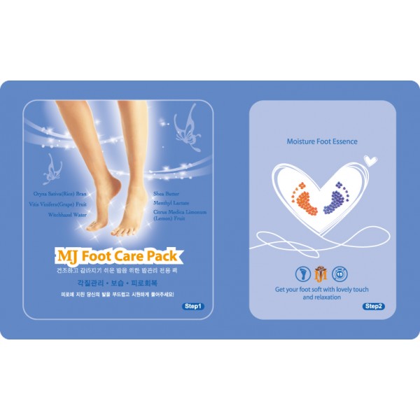 маска для ног с гиалуроновой кислотой mijin foot care pack маска для ног с гиалуроновой кислотой mijin foot care packFoot Care Pack. Маска для ног с гиалуроновой кислотой предназначена для ухода за сухой и огрубевшей кожей ног в домашних условиях. Маска эффективно смягчает, питает и увлажняет кожу, снимает накопившуюся усталость и напряжение и дарит натруженным ножкам свежесть, приятную прохладу и комфорт.<br><br>Гиалуроновая кислота, аллантоин, бетаин и масла ши и жожоба в составе маски прекрасно увлажняют, смягчают и питают кожу. Экстракты грейпфрута и лимона и рисовые отруби мягко отшелушивает мертвые клетки и делает кожу гладкой и нежной. Экстракт гамамелиса обладает сильнейшим бактерицидным действием и активно борется с воспалениями.<br><br>Применение: Откройте пакет №1 с носочками, пропитанными эмульсией, и наденьте их на вымытые ножки. Затем откройте пакет №2, достаньте оттуда виниловые носочки и наденьте их поверх носочков из первого пакетика. Хорошо помассируйте ножки, чтобы как можно больше жидкости впиталась в кожу, и оставьте для воздействия на 15 минут. Затем снимите носочки, и вбейте остатки эссенции в кожу.<br><br>Вес г: 22.00000000