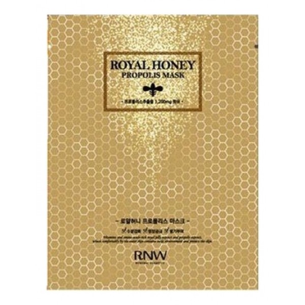 маска тканевая с экстрактом меда и прополисом milatte rnw royal honey propolis mask маска тканевая с экстрактом меда и прополисом milatte rnw royal honey propolis maskRnw Royal Honey Propolis Mask. Маска тканевая с экстрактом меда и прополисом<br><br>Для комплексного экспресс-ухода за кожей лица. Пропитана концентрированной эссенцией, в составе которой экстракты прополиса, меда и маточное молочко. Благодаря этим компонентам, маска оказывает питательное, увлажняющее, смягчающее, а также мощное оздоравливающее действие, обеспечивает надежную защиту от вредного воздействия неблагоприятных факторов.<br><br>Продукты пчеловодства обладают антибактериальными, противовоспалительными и ранозаживляющими свойствами, поэтому маска особенно рекомендуется для чувствительной и проблемной кожи, так как помогает успокоить раздражения, снимает покраснения, сухость и шелушения, ускоряет заживление акне.<br><br>Экстракт прополиса ускоряет обновление тканей и способствует более интенсивному проникновению полезных веществ в глубокие слои кожи, уменьшает проявление кожных высыпаний, выравнивает тон кожи, придает ей красивый и естественный цвет.<br><br>Экстракт мёда оказывает интенсивное питательное, действие, мгновенно увлажняет и смягчает кожу, повышает ее тонус и эластичность, разглаживает. Проникая через поры кожи в ее глубокие слои, мёд на клеточном уровне активизирует обменные процессы в тканях, препятствует преждевременному появлению морщин.<br><br>Маточное молочко улучшает клеточный метаболизм и кровообращение в коже, активизирует естественную самоочищение и восстановление кожи, возвращает ей упругость и эластичность, предупреждает появление возрастных морщин, обладает лифтинг-эффектом, а также повышает защитные свойства кожи и её устойчивость к неблагоприятному воздействию внешней среды (холод, жара, загрязненность воздуха и воды, воздействие радиации, возбудителей инфекций, токсинов, солей тяжелых металлов).<br><br>После использования RNW Royal Honey Propolis Mask исчезают сухость и шелушения, кожа становится мягкой, гладкой и упругой, а лицо обретает естественное сияние. При регулярном применении кожа оздоравливается и омолаживается, разглаживается сеточка мелких морщинок, улучшается цвет лица.<br><br>Способ применения: На очищенную кожу лица приложить маску на 15-20 минут, затем маску снять, а остатки эссенции распределить по коже.<br><br>Вес: 25 г<br><br>Вес г: 25.00000000