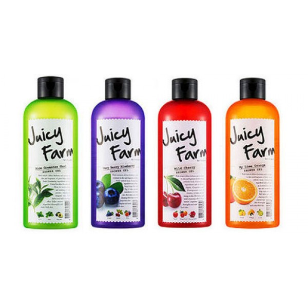 гель для душа missha juicy farm shower gel гель для душа missha juicy farm shower gelJuicy Farm Shower Gel. Гель для душа<br><br>Мягкая пушистая пена, сочные, яркие, свежие ароматы, бодрящие утром и расслабляющие вечером. Гель с натуральными ягодными, фруктовыми, травяными экстрактами мягко очищает кожу тела от повседневных загрязнений, деликатно отшелушивает ороговевшие клетки эпидермиса.<br><br>Кроме очищающих свойств гель для душа оказывает и уходовое действие: увлажняет, питает, смягчает кожу, делает ее упругой и эластичной, нежной, бархатистой.<br><br>Гель представлен 4 вариантами:<br><br><br>Missha Juicy Farm Shower Gel Nice Green Tea Shot - Гель для душа с экстрактом зеленого чая<br><br><br>Гель для душа с экстрактами зеленого чая, алоэ вера, мяты перечной и маслом авокадо. Оказывает увлажняющее и успокаивающее действие. Гель для душа помогает отдохнуть утомленной коже.<br><br><br>Missha Juicy Farm Shower Gel Wild Cherry - Гель для душа с экстрактом дикой вишни<br><br><br>Гель для душа с экстрактами плодов вишни, яблока, грейпфрута, граната. Увлажняет и омолаживает кожу, делает ее мягкой и упругой.<br><br><br>Missha Juicy Farm Shower Gel My Lime Orange - Гель для душа с экстрактом цитрусовых<br><br><br>Гель для душа с экстрактами апельсина, лимона, манго, лайма. Увлажняет, тонизирует и витаминизирует кожу, наполняет бодростью и энергией.<br><br><br>Missha Juicy Farm Shower Gel Very Berry Blueberry - Гель для душа с экстрактом дикой черники<br><br><br>Гель для душа с экстрактами черники, винограда, инжира, свеклы. Увлажняет и питает кожу, делает ее гладкой и эластичной.<br><br>Способ применения: Вспенить средство и нанести на влажную кожу тела массажными движениями, затем смыть теплой водой.<br><br>Объём: 300 мл<br>