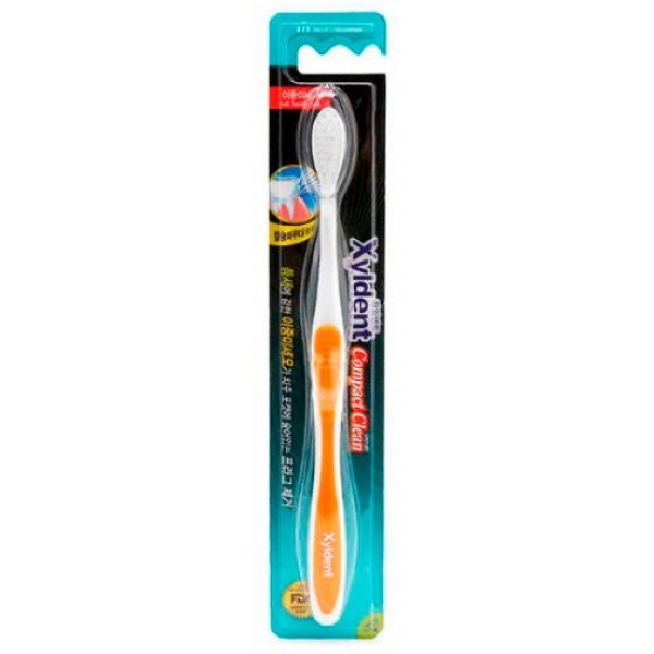 зубная щетка mukunghwa xyldent compact clean toothbrush зубная щетка mukunghwa xyldent compact clean toothbrushXyldent Compact Clean Toothbrush. Зубная щетка<br><br>Зубная щетка с очень мягкой нейлоновой щетиной и удобной ручкой из каучука и пропилена.<br><br>Компактная головка легко проникает в труднодоступные места полости рта, очищает от налета не только внешнюю, но и внутреннюю поверхность зубов, удаляет из межзубного пространства остатки пищи, не травмируя десны и зубную эмаль.<br><br>Щетка изготовлена с использованием современных нано-технологий, удаляет не только налет и остатки пищи, но и бактерии, являющиеся причиной воспалений полости рта и разрушения эмали.<br><br>Щетка, устраняя патогенную среду, предупреждает развитие парадонтоза и кариеса – наиболее частых заболеваний полости рта.<br><br>Мягкие ультратонкие щетинки компании Mukunghwa толщиной всего 0,01 см достаточно гибкие и упругие, поэтому легко справляются с налетом и частичками застрявшей между зубами пищи, хотя и изготовлены из искусственного материала, исключают возникновение воспалительных реакций при пользовании щеткой при регулярной чистке зубов.<br><br>Применение: Перед первым использованием новой щетки и после каждого её применения следует обязательно промывать её под струёй теплой воды. Нанести на щетину достаточное количество пасты, почистить зубы плавными движениями, прополоскать рот, промыть щетку.<br><br>Вес г: 25.00000000