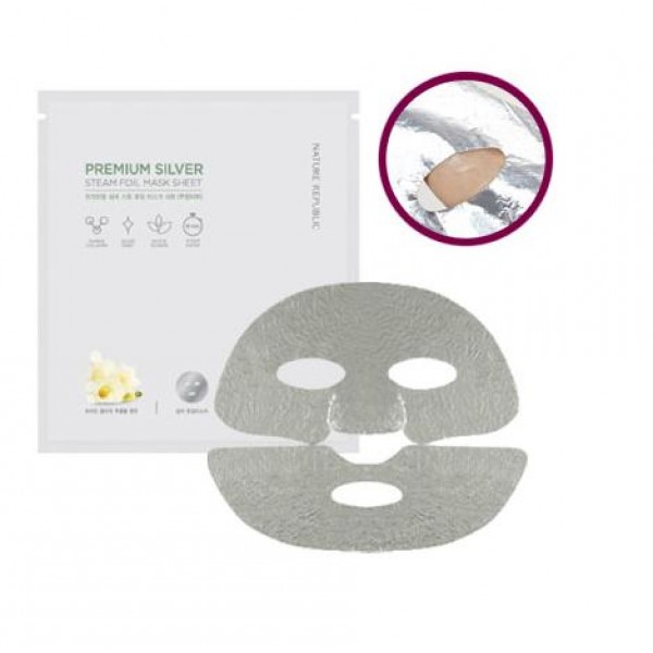 маска-фольга для лица с экстрактом белых цветов nature republic premium silver steam foil mask sheet
маска-фольга для лица с экстрактом белых цветов nature republic premium silver steam foil mask sheet