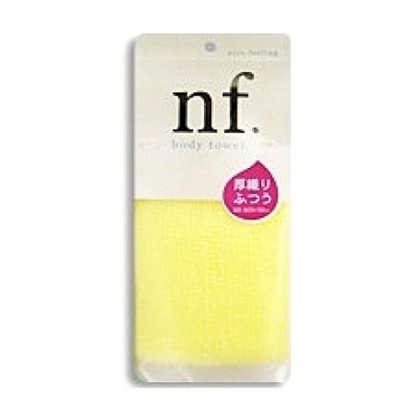 массажная мочалка средней жесткости o:he nf body towel middle hard yellow массажная мочалка средней жесткости o:he nf body towel middle hard yellowNF Body Towel Middle Hard Yellow. Массажная мочалка средней жесткости<br><br>Специальное плетение нейлоновых нитей способствует созданию великолепной устойчивой пены, даже с небольшим количеством геля. <br><br>Применение этой мочалки для мытья помогает расслабиться, восстанавливает и тонизирует Ваше тело. <br><br>После мытья мочалку необходимо очистить от остатков мыла и высушить.<br><br>Состав: 75% хлопок, 25% нейлон. 28x100 см.<br>