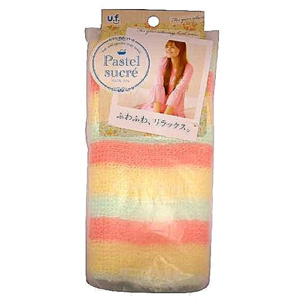 мочалка для тела с добавлением хлопка o:he pastel body towel rainbow мочалка для тела с добавлением хлопка o:he pastel body towel rainbowPastel Body Towel Rainbow. Мочалка для тела с добавлением хлопка Радуга (мягкая, розовая) прекрасно массирует тело, стимулирует циркуляцию крови, очищает поры. Благодаря гидрофильным свойствам хлопка и объемному плетению нитей, мочалка легко впитывает воду, не становясь при этом слишком мокрой, и образует нежную густую пену. Натуральные волокна снимают статическое электричество, накопившееся на коже, обладают антиаллергенными и бионормализующими свойствами.<br><br>После мытья мочалку необходимо очистить от остатков мыла и высушить.<br><br>Предупреждение: использовать мочалку только для мытья тела; при чувствительной коже тела, а также в случае длительного и интенсивного трения одного и того же участка тела может возникнуть раздражение кожи; в процессе длительного использования размер мочалки и её форма может слегка деформироваться; не использовать для стирки мочалки синтетические моющие средства, отбеливание, машинную стирку и сушку; не сушить мочалку вблизи открытого огня.<br><br>Состав: 70% полиэстер, 30%хлопок<br>