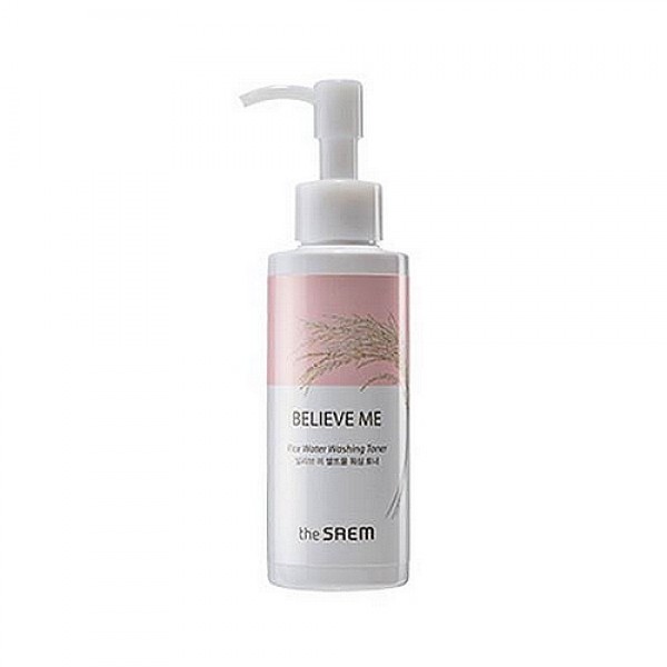 тонер рисовый увлажняющий тонер рисовый увлажняющийBelieve Me Rice Water Washing Toner. Тонер рисовый увлажняющий<br><br>Бережное очищение даже самой чувствительной кожи, уход за проблемной кожей, увлажнение и смягчение сухой кожи. Тонер на основе оливкового и рисового масла, а также с экстрактом рисовых отрубей подарит коже любого типа сияющую чистоту и свежесть.<br><br> <br><br>100% оливковое масло питает и смягчает кожу, устраняет шелушения, способствует заживлению раздражений, оказывает омолаживающее действие, разглаживает имеющиеся морщины и предотвращает появление новых, повышает тонус и защитные свойства кожи.<br><br> <br><br>Рисовое масло оказывает питательное и регенерирующее действие, повышает упругость и эластичность кожи, способствует разглаживанию морщин.<br><br> <br><br>Рисовые отруби выступают в качестве природного эксфолианта, мягко отшелушивают ороговевшие клетки кожи, стимулируют кровообращение, благодаря чему кожа становится более упругой шелковистой.<br><br> <br><br>Средство с легкой гелевой текстурой, легко и приятно распределяется по коже и смывает с нее все загрязнения. При регулярном применении кожа становится мягкой, гладкой, шелковистой, глубина морщин сокращается, выравнивается тон кожи, лицо становится свежее.<br><br> <br><br>Способ применения: На кожу лица нанести тонер, помассировать до изменения цвета, смыть теплой водой.<br><br> <br><br>Объём: 100 мл<br>