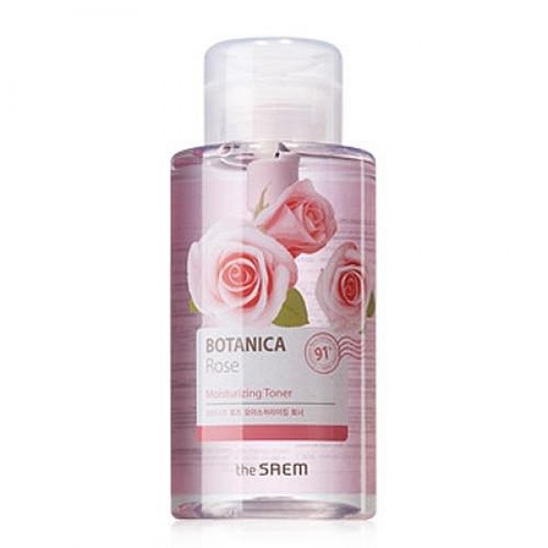 тоник для лица the saem botanica rose moisturizing toner тоник для лица the saem botanica rose moisturizing tonerBotanica Rose Moisturizing Toner. Тоник для лица увлажняющий с розовой водой<br><br>Тоник, который никого не оставит равнодушным, упоительный аромат розы, нежный и роскошный, улучшит настроение, а само средство день за днем будет благотворно воздействовать на кожу любого типа, омолаживая ее и оздоравливая.<br><br> <br><br>Тоник на 91% состоит из розовой воды, полученной из свежесорванных лепестков дамасской розы и обработанных методом паровой дистилляции.<br><br>Гидролат розы (розовая вода) гармонично ухаживает за кожей любого типа. Для нормальной кожи розовая вода станет профилактикой раннего увядания, будет ее тонизировать и насыщать свежестью.<br><br> <br><br>Для гиперчувствительной и истонченной кожи, а также кожи, подверженной различным аллергическим реакциям, розовая вода станет настоящим спасением. Она регенерирует кожу и устраняет воспалительные реакции, оказывает укрепляющее действие, поэтому будет уменьшать гиперемию и купероз.<br><br> <br><br>Вода дамасской розы – действенный антивозрастной компонент, который возвращает коже упругость и эластичность, разглаживает морщинки, делает кожу гладкой и свежей, омолаживая даже самую вялую и безжизненную кожу.<br><br> <br><br>Усиливают действие розовой воды экстракты цветов персика, сливы, лотоса, магнолии, камелии, которые увлажняют и успокаивают кожу, устраняют покраснения и способствуют заживлению воспалений, наполняют кожу жизненной силой и нежным сиянием.<br><br>Кроме того, в составе тоника гиалуроновая кислота – эффективный увлажнитель как поверхности, так и глубоких слоев кожи.<br><br> <br><br>Тоник с розовой водой оберегает кожу от пересыхания и обезвоживания после умывания и подготавливает ее к нанесению последующих косметических средств.<br><br> <br><br>Способ применения: Протереть лицо ватным диском, смоченным средством или нанести руками.<br><br> <br><br>Объём: 400 мл<br>