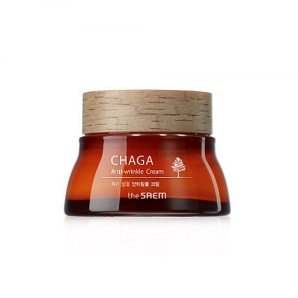 крем для лица антивозрастной крем для лица антивозрастнойChaga Anti-Wrinkle Cream. Крем для лица антивозрастной с ферментированным экстрактом чаги<br><br>Крем с ферментированным экстрактом древесного гриба чага – уникальная концепция ухода за увядающей кожей. Особая рецептура приготовления крема и удивительно полезные свойства чаги обеспечивают эффективное и интенсивное восстановление кожи, замедляют процессы старения и улучшают внешний вид.<br><br> <br><br>Гриб чага – лесное сокровище, комплекс витаминов, минеральных веществ и аминокислот. В линии косметики THE SAEM Chaga Anti-aging используют дикорастущие грибы, которые по строгой технологии и при определенной температуре ферментируют в течение полугода. Ферментация – процесс брожения, в результате которого происходит процесс разложения органических веществ с образованием других веществ и выделением химической энергии. Благодаря таким естественным процессам изготовления, активные компоненты ферментированной косметики быстро и глубоко проникают в кожу и полноценно ею усваиваются.<br><br> <br><br>Крем с ферментированным грибом чага имеет ярко выраженный омолаживающий эффект, устраняет дряблость кожи и замедляет процессы старения.<br><br> <br><br>Экстракт чаги – уникальный природный комплекс, сочетающий в себе действия иммуномодулятора, антиоксиданта и адаптогена. Повышает защитные свойства кожи, минимизирует негативное воздействие вредных бактерий и грибков на кожу, а также подавляет действие свободных радикалов. Экстракт чаги снимает отечность, осветляет пигментацию, уменьшает проявления купероза, разглаживает морщины, повышает упругость и эластичность кожи, улучшает цвет лица. Ферментированный анти-возрастной крем с экстрактом чаги подарит вашей коже гладкость и мягкость, улучшит ее текстуру и замедлит процессы старения.<br><br> <br><br>Сбалансированный комплекс растительных компонентов также защищает кожу от обезвоживания, стимулирует клеточную регенерацию, устраняет серость уставшей кожи, возвращает ей светлый, чистый тон. Крем предупреждает возникновение шелушений, сухости и дряблости кожи.<br><br> <br><br>Натуральные экстракты портулака, мандарина и др. насыщают кожу витаминами, тонизируют, снимают отечность и воспаления. Омолаживающий крем с экстрактом гриба чага имеет легкую текстуру, быстро впитывается кожей, проникая в самые глубокие слои. Кожа, защищенная от обезвоживания, наполняется силой и энергией.<br><br> <br><br>В составе крема НЕТ парабенов, искусственных красителей и отдушек, бензофенона, минеральных масел, глицерина, талька, сульфатов. Косметика серии CHAGA подходит для любого типа зрелой кожи.<br><br> <br><br>Способ применения: Нанести крем на очищенную кожу лица легкими похлопывающими движениями. Для достижения максимального эффекта рекомендуется использовать в комплексе с другими средствами серии.<br><br> <br><br>Объём: 60 мл<br>