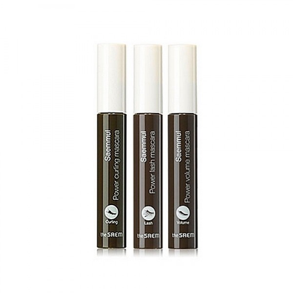 тушь для ресниц the saem saemmul power mascara тушь для ресниц the saem saemmul power mascaraSaemmul Power Mascara. Тушь для максимального объёма, удлинения и подкручивания ресниц<br><br> <br><br>Тушь с водостойкой формулой и щеточкой специальной формы, позволяет прокрасить ресницы от корней до самых кончиков, при этом, не оставляет не прокрашенными даже труднодоступные реснички в уголках глаз.<br><br> <br><br>Тушь очень стойкая, позволяет сохранить идеальный макияж в любых условиях. Тушь быстро высыхает, не осыпается в течение долгого времени и не тускнеет – концентрированные пигменты дарят ресницам насыщенную глубокую окраску.<br><br> <br><br>Гипоалергенная формула туши не вызывает раздражения слизистой и кожи вокруг глаз, подходит даже для самой чувствительной и склонной к аллергии кожи.<br><br> <br><br>Тушь для ресниц представлена в нескольких вариантах:<br><br> <br><br>THE SAEM Saemmul Power Curling Mascara – супер-подкручивающая тушь, позволяет создать изумительный изгиб ресничек, зафиксировать его и сохранить в течение долгого времени.<br><br>THE SAEM Saemmul Power Lash Mascara – вытягивает, подкручивает и утолщает ресницы одновременно, не оставляя комочков и склеенных ресниц.<br><br>THE SAEM Saemmul Power Volume Mascara – придает ресницам максимальный объём, не склеивая их и не оставляя комочков.<br><br> <br><br>Тушь от THE SAEM подарит вашим ресницам роскошную длину и выразительный изгиб.<br><br> <br><br>Способ применения: Нанести тушь на сухие чистые ресницы от их основания до самых кончиков.<br><br> <br><br>Объём: 9 мл<br>