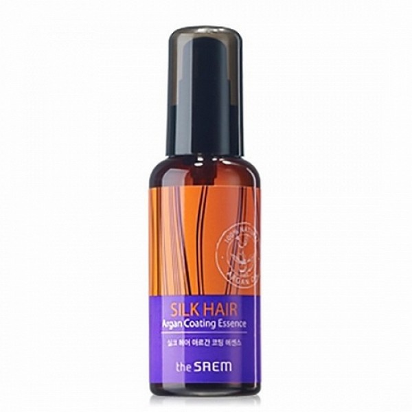 эссенция для волос эссенция для волосSilk Hair Argan Coating Essence. Эссенция для волос<br><br>Интенсивное средство для восстановления ослабленных и поврежденных волос. Высокое содержание натуральных масел, а также протеины шелка буквально за несколько применений возвращают волосам здоровую силу и естественный блеск, волосы становятся ухоженными – гладкими и шелковистыми.<br><br> <br><br>Масло арганы – питает и увлажняет волосы и кожу головы, эффективно защищает волосы от воздействия внешней среды (УФ-излучение, сухость или влажность воздуха), укрепляет волосяные луковицы, восстанавливает поврежденную структуру волос, улучшает обменные процессы и ускоряет регенерацию клеток кожи головы; оказывает легкое противовоспалительное и успокаивающее действие, что положительно сказывается при раздраженной коже головы, исчезают шелушения и перхоть.<br><br> <br><br>Протеины шелка – снабжают волосы питательными веществами, восстанавливают поврежденные участки, разглаживают и полируют поверхность. Протеины шелка наполняют волосы блеском, делают их упругими и эластичными, создают вокруг волоса невидимую защиту от агрессивного воздействия окружающей среды, предупреждают появление секущихся кончиков, ломкость и ослабление волос.<br><br> <br><br>Масло шиповника – содержит витамины А, С, Е, бетакаротин и глицерин, стимулирует рост волос, делает их мягкими, шелковистыми, здоровыми. Масло шиповника заживляет, успокаивает раздраженную кожу головы и увлажняет ее. Масло улучшает состояние ослабленных и поврежденных завивкой или окрашиванием волос, защищает их от негативного влияния окружающей среды.<br><br> <br><br>Масло камелии – восстанавливает естественный блеск волос, помогает им сохранять внутреннюю влагу, предотвращает ломкость волос и образование секущихся кончиков, лечит сухую кожу головы, избавляет от неприятного зуда и перхоти, защищает волосы от загрязнений окружающей среды. Масло камелии смягчает волосы и делает их послушными и податливыми для укладок и причесок.<br><br> <br><br>Масло жожоба – питает и восстанавливает, проникает вглубь, насыщая и питая поры и волосяные фолликулы, защищает волосы от негативного воздействия окружающей среды. Масло полностью впитывается кожей головы и волосами, не утяжеляя их и не создавая жирной пленки, поэтому подходит для частого применения.<br><br> <br><br>Масло сладкого миндаля – укрепляет волосы, предотвращает их выпадение, стимулирует рост, уменьшает жирный блеск, увлажняет волосы и нормализует их структуру, устраняет перхоть.<br><br> <br><br>Масло виноградных косточек – питает и заживляет кожу головы, помогает в борьбе с себореей, улучшает состояние поврежденных кончиков волос, делает волосы эластичными, защищает их от ломкости, восстанавливает блеск и предотвращает выпадение.<br><br> <br><br>Лечебная эссенция THE SAEM Silk Hair Argan Coating Essence сохранит цвет волос, придаст им упругость, обеспечив необходимое увлажнение и питание, а также защиту от неблагоприятных внешних воздействий (УФ-излучения, загазованности атмосферы, горячего воздуха фена, средств укладки и т.д.).<br><br> <br><br>Способ применения: Нанести эссенцию на подсушенные волосы после мытья. Также средство можно наносить на чистые сухие волосы.<br><br> <br><br>Объем: 80 мл<br>