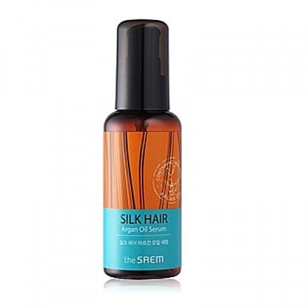 масло-сыворотка для волос the saem silk hair argan oil serum масло-сыворотка для волос the saem silk hair argan oil serumSILK HAIR Argan Oil Serum. Масло-сыворотка для волос, позволяющая эффективно укрепить волосы, восстановить их жизненные функции. Масляная сыворотка увлажняет и питает кожу головы и сами волосы, ускоряет рост волос и замедляет процессы их старения<br><br>Уникальные свойства арганового масла известны давно, и используется оно для ухода за кожей лица и тела, для ухода за ногтями и волосами. Эффективность арганового масла объясняется его богатым химическим составом – в нем присутствуют и жирные кислоты, и витамины, и антиоксиданты. Использование косметических средств с аргановым маслом подарит волосам натуральный блеск, укрепит луковицы, уменьшит выпадение волос и ускорит их рост. В зимнее время, а также в летнюю жару аргановое масло убережет волосы от пересыхания и проблем, которые могут вызвать перепады температуры.<br><br>Аргановое масло восстанавливает структуру поврежденного волоса, выравнивая его и делая сильным и упругим, что предупреждает выпадение и ломкость. Аминокислоты шелка в составе масляной сыворотки оказывают увлажняющее и питательное действие.<br><br>Мельчайшие молекулы легко проникают в каждый волос и улучшают обменные процессы, восстанавливают и защищают волосы от внешнего воздействия, от УФ-лучей. Сыворотка подарит волосам мягкость, естественный блеск и шелковистость.<br><br>Способ применения: нанести сыворотку на сухие чистые волосы.<br>
