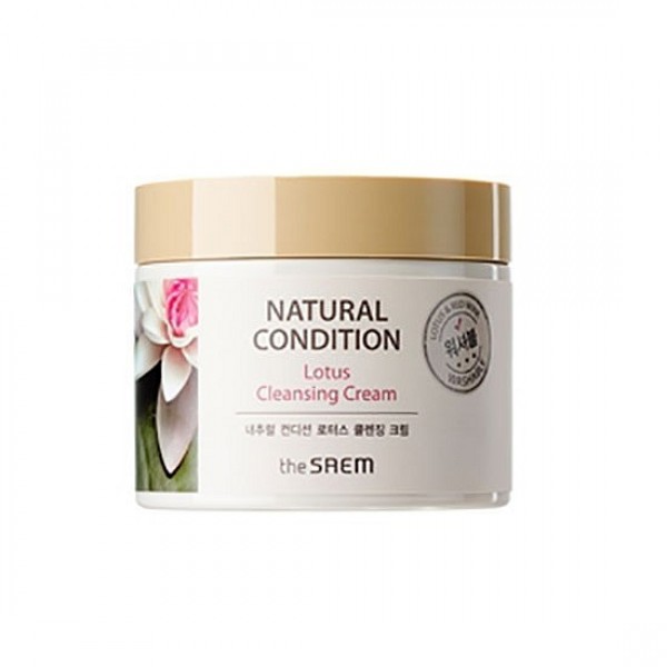 крем очищающий лотос the saem natural condition lotus cleansing cream крем очищающий лотос the saem natural condition lotus cleansing creamNatural Condition Lotus Cleansing Cream. Крем очищающий лотос - нежный крем с тающей текстурой великолепно очищает кожу лица от загрязнений и макияжа, удаляет с поверхности кожи ороговевшие клетки, а из пор вытягивает скопившийся кожный жир. <br><br>Основной действующий компонент очищающего крема – экстракт лотоса. Лотос – прекрасный цветок, который с давних времен известен в восточной медицине и косметологии как ценнейший ингредиент для различных снадобий. Знатные красавицы древнего Китая готовы были расставаться с целыми состояниями, чтобы заполучить снадобья на основе лотоса. Полезные свойства этого цветка обусловлены содержанием флавоноидов, алкалоидов и лейкоантоцианидинов, дубильных веществ, смол, витамина С и других полезных компонентов. Благодаря такому составу, лотос оказывает очищающее, смягчающее, интенсивно увлажняющее и успокаивающее действие, укрепляет клетки кожи, способствует отбеливанию кожи. <br><br>Лотос - сильный антиоксидант, защищает клетки кожи от повреждений УФ-излучением и свободными радикалами. Экстракт лотоса также обладает очень хорошим противовоспалительным действием, полезен для поврежденной и раздраженной кожи. <br><br>Также в составе очищающего крема: <br><br>Ниацинамид (витамин B3) – обладает осветляющей способностью, снижает следы гиперпигментации: осветляет темные участки кожи, уменьшает покраснения и следы пост-акне. Кроме того, ниацинамид запускает мощное клеточное обновление, стимулирует синтез коллагена, восстанавливает барьерную функцию кожи и уменьшает потерю влаги, улучшает эластичность, уменьшает видимые проявления старения. <br><br>Экстракт вина – содержит аминокислоты и органические соединения, богат микроэлементами и витаминами, флавонидами и полифенолами. Оказывает антиоксидантное действие, стимулирует синтез коллагена, защищает кожу от раннего старения, укрепляет кровеносные сосуды, уменьшает раздражения и воспаления на коже, тонизирует, снимает усталость кожи, восстанавливает вялую и тусклую кожу, насыщает её энергией, защищает от агрессивного воздействия внешней среды (УФ-излучения, загазованности воздуха, сигаретного дыма и т.д.). <br><br>Витамин E – оберегает молодую кожу от преждевременного старения, замедляет процессы старения зрелой кожи, способствует омоложению клеток уже увядшей и постаревшей кожи. Косметика, обогащенная витамином Е разглаживает морщинки, подтягивает кожу, делает ее более упругой и эластичной. Успокаивает раздраженную кожу, уменьшает и постепенно устраняет очаги кожных воспалений, избавляет кожу от угревых высыпаний, снимает зуд, шелушения, покраснения, осветляет пигментацию. Защищает клетки кожи от свободных радикалов, выводит токсины. <br><br>Очищающий крем THE SAEM Natural Condition Lotus Cleansing Cream замедляет процессы старения кожи, предотвращает образование морщин и делает кожу светлой, гладкой и эластичной. <br><br>Способ применения: Нанести крем на кожу лица, помассировать, остатки средства стереть салфеткой или смыть теплой водой.<br>