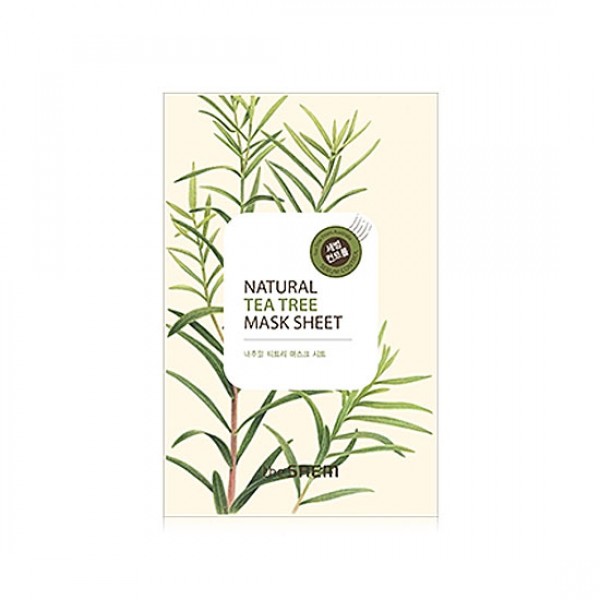 маска тканевая с экстрактом чайного дерева the saem natural tea tree mask sheet маска тканевая с экстрактом чайного дерева the saem natural tea tree mask sheetNatural Tea Tree Mask Sheet. Маска тканевая с экстрактом чайного дерева. Экстракт чайного дерева из Австралии, являясь результативным антисептическим и противовоспалительным средством широкого спектра действия, успокаивает и освежает кожу, придает бодрость и тонизирует. Препятствует образованию угревой сыпи и возвращает коже ровный тон, особенно эффективен для проблемной кожи. Маска содержит минеральную воду, насыщающую кожу микроэлементами и солями, которая становится увлажненной и гладкой. Гипоаллергенна.<br><br>Применение: приложите маску к очищенной коже, плотно прижмите коже и оставьте на 20-25 минут. После распределите остатки жидкости по коже лица и шее.мализует водно-солевой баланс кожи.<br><br>Дата изготовления (срок годности) указана на упаковке<br>
