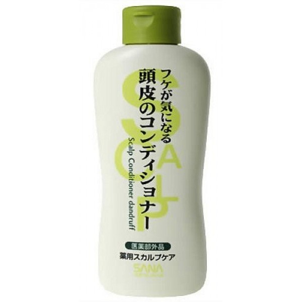 кондиционер от перхоти sana scalp conditioner dandruff кондиционер от перхоти sana scalp conditioner dandruffScalp Conditioner Dandruff. Кондиционер от перхоти эффективно дополняет действие шампуня, убирает излишки жира, защищает от перхоти, поддерживают красоту и здоровье волос. <br><br>Содержит освежающий ментол, экстракт морских водорослей, D-пантотеновый спирт, экстракт мыльнянки, компонент пироктоноламин, который уничтожает микроорганизмы, вызывающие перхоть. <br><br><br>Мыльнянка - природное очищающее средство, богатое сапонинами. Обладает противовоспалительным и нормализующим действием на сальные железы. <br><br>Морские водоросли оказывают лечебно-профилактическое действие на кожу, восстановливают минеральный баланс, содержат полисахариды, витамины А, D, В2, Е, минеральные элементы кальций и магний, микроэлементы йода, брома, фосфора, цинка, железа, серы, цинка, хлорофилл, жирные кислоты, регулируют работу сальных желез. <br><br>Салициловая кислота отшелушивает и глубоко очищает кожу. Обладает ароматом свежей мяты.<br><br><br><br>Применение: После использования шампуня нанесите на влажные волосы, легко помассируйте, смойте водой.<br><br>Состав: салициловая кислота, дикалий глицинорициновой кислоты, густой глицерин, хлорид алкилтриметиламмония, цетанол, декаметил-циклопентасилоксан, D-пантотеновый спирт, экстракт морских водорослей (4), экстракт мыльнянки, BG, альгинин, l-ментил-глицеринэтил, l-ментол, полиэтиленгликоль, эпихлоргидрин, алкиламин коксового масла, дипропилен триамин, метилполисилоксан (1), глицерин моностеариновой кислоты, ангидрид лимонной кислоты, феноксиэтанол, отдушка, парабены.<br><br>250 мл.<br>