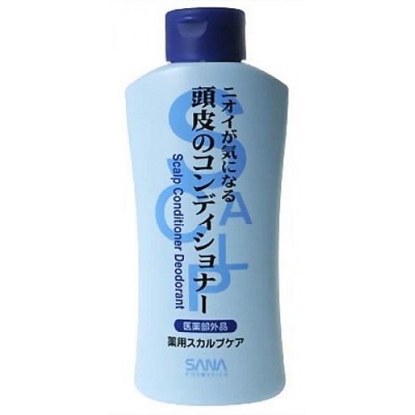 дезодорирующий кондиционер sana scalp conditioner deodorant дезодорирующий кондиционер sana scalp conditioner deodorantScalp Conditioner Deodorant. Дезодорирующий кондиционер удаляет неприятный запах, поддерживает красоту и здоровье волос. Предотвращает появление неприятных запахов. Содержит антибактериальные компоненты. Обладает свежим ароматом зеленой мяты.<br><br>Применение: После использования шампуня нанесите на влажные волосы, легко помассируйте, смойте водой.<br><br>Состав: D-пантотениловый спирт, салициловая кислота, вода, DPG, бехениловый спирт, метилполисилоксан, полиоксиэти-ленолеиловый эфир, алкилтриметиламмониум, эксракт мелиссы, BG, изопропанол, этанол, октилдодеканол, гидроксиэтил-целлюлоза, дистеарилдиметиламмониум, гидроокись калия, отдушка, парабены.<br><br>250 мл.<br>