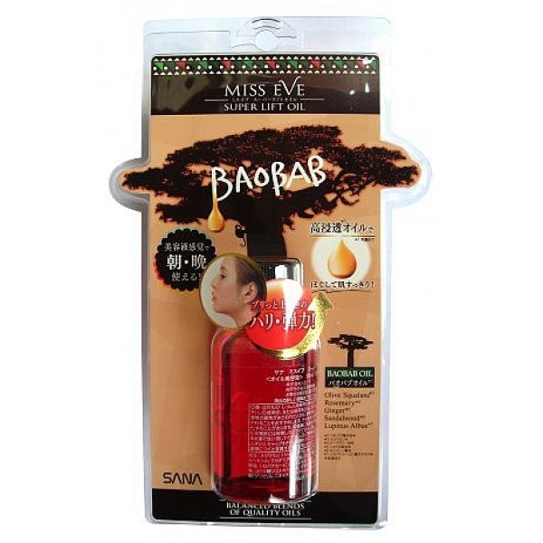 массажное масло для лица с эффектом лифтинга sana super lift oil baobab массажное масло для лица с эффектом лифтинга sana super lift oil baobabSuper Lift Oil Baobab. Массажное масло для лица с эффектом лифтинга серии Мисс Ив делает кожу упругой и эластичной. Содержит необходимые коже жирные кислоты, в том числе омега-3 и омега-6, витамины. Глубоко проникает в кожу, интенсивно увлажняет, смягчает, подтягивает и освежает. Создает защитный барьер, сохраняя влагу в коже. Кожа становится нежной и шелковистой.<br><br>В составе средства - оптимальное сочетание водорастворимых масел и экстрактов, обладающих высокой проникающей способностью:<br>- масло из плодов баобаба<br>- сквалан оливковый<br>- розмариновое масло<br>- масло корня имбиря<br>- экстракт сандала<br>- экстракт семян люпина белого<br><br>Быстро впитывается, не оставляет кожу жирной.<br>Благодаря эффекту ароматерапии, масло оказывает освежающее и расслабляющее действие.<br><br>Способ применения: после очищения кожи и нанесения лосьона, 2-3 капли масла нанесите на лицо. Затем в течение нескольких минут сделайте массаж.<br>*по контуру лица<br>Сожмите пальцы в кулачки и с несильным нажимом проведите ими от подбородка вверх по контуру лица и по массажным линиям.<br>*вокруг глаз<br>Нежно массируйте кожу подушечками пальцев.<br>Рекомендуется применять утром и вечером.<br>Будьте осторожны - следите, чтобы масло не вытекло при встряхивании флакона.<br><br>Меры предосторожности: при покраснении, зуде, раздражении после применения прекратите использование средства и проконсультируйтесь с врачом-дерматологом. Не храните в местах повышенных/пониженных температур, избегайте попадания прямых солнечных лучей.<br><br>Состав: сквалан, полиглицерил-2 триизостеарат, этилгексил пальмитат, масло макадамии,<br>диэтоксиэтил соли янтарной кислоты, токоферол, масло герани душистой, апельсиновое масло, масло лаванды, масло пачули, масло розы дамасской, масло плодов баобаба, масло семян подсолнечника, каприл/каприновый триглицерид, масло корня имбиря, розмариновое масло, экстракт семян люпина белого.<br><br>30 мл<br>