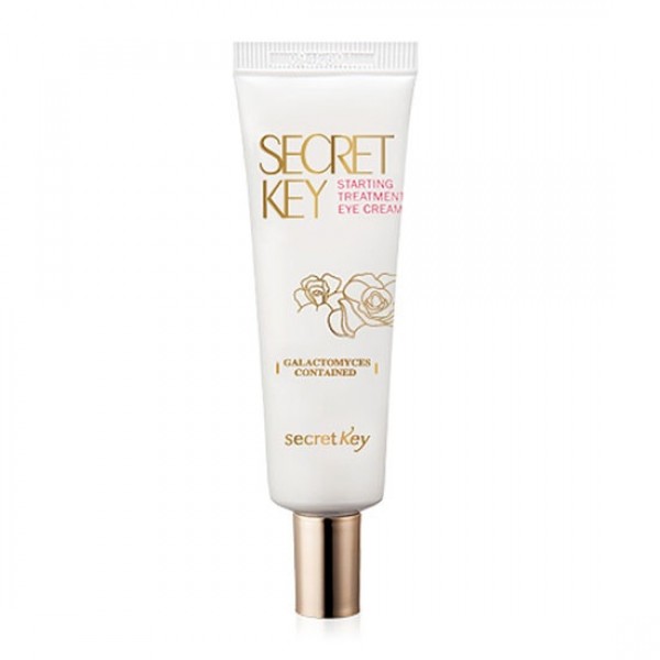 крем для глаз антивозрастной secret key starting treatment eye cream_rose edition крем для глаз антивозрастной secret key starting treatment eye cream_rose editionStarting Treatment Eye Cream_Rose Edition Крем для глаз антивозрастной — чудесное косметическое средство, предназначено для ухода за уязвимыми участками кожи вокруг глаз.<br><br>Этот крем обладает мягким осветляющим эффектом. Он прекрасно разглаживает морщины и моментально придает коже эластичность. Благодаря чудодейственным свойствам розовой воды, кожа получает достаточное количество влаги для поддержки необходимого водного баланса. Средство в своем составе имеет более 80% питательных и целительных ингредиентов.<br><br>Также важным составляющим этого косметического средства является экстракт дрожжевых грибков, который очень эффективен при проблеме раздражительной и чувствительной кожи. Бифидобактерии питают кожу полезными элементами, которые укрепляют ее и придают дополнительную защиту от неблагоприятного воздействия.<br><br>В состав крема входят только натуральные масла,среди них: масло ши и ореха макадамии, миндальное, аргановое и кокосовое масло, а также масло жожоба. Кроме этого, полезными ингредиентами средства является экстракты зеленого чая, портулака и центеллы. Вместе эти составляющие глубоко питают кожу витаминными элементами и влагой, делая ее эластичной, живой и яркой. Кожа приобретает здоровый вид и значительно омолаживается, а темные круги вокруг глаз полностью исчезают.<br><br>Способ применения:<br>Нежно нанести на проблемные участки кожи, немного растереть и дать несколько минут впитаться крему.<br><br>Вес г: 30.00000000
