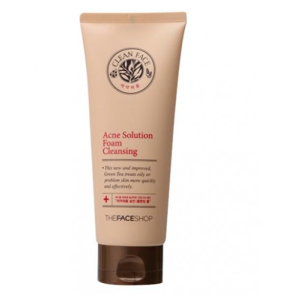 пенка для умывания для жирной кожи the face shop clean face acne foam cleansing пенка для умывания для жирной кожи the face shop clean face acne foam cleansingClean Face Acne Foam Cleansing. Пенка для умывания для жирной кожи<br><br>Очищающая пенка для проблемной кожи с лечебным эффектом борется против угревой сыпи и появления прочих несовершенств.<br><br>Специальный растительный комплекс (вытяжка зелёного чая и ромашки) в составе пенки отлично очищает кожу и борется с акне.<br><br>Пенка помогает:<br><br><br>наладить работу сальных желез;<br><br>глубоко очистить лицо от микробов, жира, макияжа;<br><br>снять воспаление и успокоить кожу;<br><br>оказанию антибактериального действия;<br><br>предотвратить появление высыпаний.<br><br><br>Способ применения: Вспеньте в руках средство и нанесите массирующими движениями на кожу. Спустя минуту, смойте тёплой водой.<br><br>Объём: 150 мл<br>