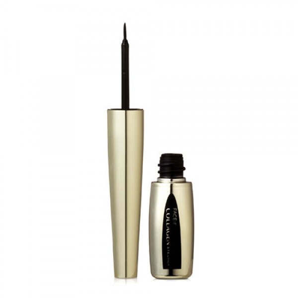 подводка для глаз жидкая с коллагеном the face shop face it collagen eyeliner подводка для глаз жидкая с коллагеном the face shop face it collagen eyelinerFace it Collagen Eyeliner. Подводка для глаз жидкая с коллагеном<br><br>Гладкая и ровная линия, яркий и глубокий цвет, удивительная стойкость (против воды, пота и кожного жира) и простое смывание – всё это жидкая подводка с коллагеном.<br><br>Тонкая кисточка позволяет наносить линии разной толщины, а легкое скольжение обеспечивает идеальное нанесение в одно движение. Гелеобразная текстура быстро высыхает, оставляя безупречные, глянцевые стрелочки.<br><br>В составе подводки коллаген, который обеспечивает корням ресниц питание, способствует укреплению самих ресниц, предупреждает их ломкость и выпадение. Кроме того, коллаген увлажняет кожу, оберегает ее от появления сухости и раздражений.<br><br>Способ применения: Нарисовать стрелочки, начиная от внутренних уголков глаз.<br><br>Объем: 8 мл<br>