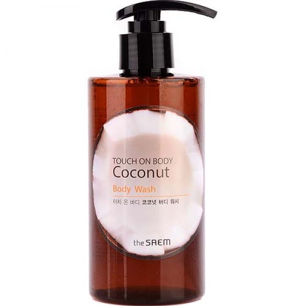 гель для душа кокос the saem touch on body coconut body wash гель для душа кокос the saem touch on body coconut body washTOUCH ON BODY Coconut Body Wash. Гель для душа кокос<br><br>Бережно очищает кожу, даря ей небывалую мягкость и окутывая ароматом тропических фруктов. Благодаря активному пенообразованию для одного применения достаточно небольшого количества, что способствует экономичному расходу продукта.<br><br>Натуральная формула с гавайским кокосом оказывает увлажняющее и успокаивающее действие, питает и смягчает кожу, а также оберегает ее от потери влаги.<br><br>Кокосовая вода – природный антиоксидант, оказывает омолаживающее воздействие. В составе кокосовой воды уникальный компонент – цитокины. Эти фитогормоны регулируют рост, развитие и старение растений, помогают делению клеток и способствуют их активному развитию. На нашу кожу фитогормоны оказывают не менее удивительное воздействие, благодаря которому значительно замедляется ее старение.<br><br>Также кокосовая вода за счет содержания лауриновой кислоты оказывает антисептическое, антимикробное и бактерицидное действие, защищает кожу от вредного влияния внешних раздражителей и агрессоров окружающей среды, ускоряет заживление микротрещин и других нарушений кожного покрова, а также способствует разглаживанию морщин и осветлению пигментных пятен, делая кожу более упругой, молодой, здоровой и красивой.<br><br>Усиливают оздоравливающее и омолаживающее действие масла ши, авокадо, оливы, жожоба, экстракты папайи и портулака огородного.<br><br>Регулярное применение геля для душа сделает вашу кожу заметно более гладкой, бархатистой и здоровой. Под воздействием активных компонентов продукта приостанавливаются процессы старения, удаляются омертвевшие клетки, исчезают воспаления, раздражения и покраснения.<br><br>Способ применения: Нанести на губку и взбить пену, после чего помассировать кожу тела, а затем смыть теплой водой.<br><br>Объём: 260 мл<br>