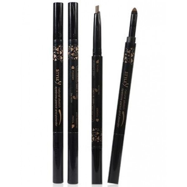 двойной карандаш для бровей the yeon natural sketch eyebrow pencil and powder двойной карандаш для бровей the yeon natural sketch eyebrow pencil and powderNatural Sketch Eyebrow Pencil and Powder. Двойной карандаш для бровей<br><br>Создать модный макияж просто с двойным карандашом для бровей со специальным порошком.<br><br>Порошок оттеняет, создает глубокий цвет, придает бровкам объем.<br><br>Естественный макияж получается за счет мягкого свечения теней, отсутствия четко очерченных линий и резких перепадов цветов. Карандаш с двойным эффектом помогает всего за несколько минут создать красивые брови.<br><br>Оттенки:<br><br>1. 01 Natural Brown;<br><br>2. 02 Light Brown.<br><br>Способ применения<br><br><br>Рисуем тонкую линию, придавая нужную форму. Мягкий треугольный грифель поможет создать предпочитаемую форму;<br><br>С помощью кисти наносим порошок-тени, делая брови объемными, хорошо прокрашенными.<br><br><br>Вес: 7 г<br><br>Вес г: 7.00000000