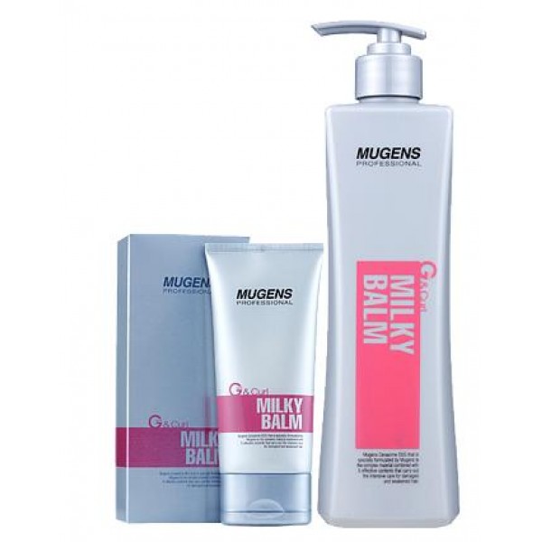 бальзам для волос молочный welcos mugens milky balm бальзам для волос молочный welcos mugens milky balmПрофессиональная косметика для ухода за волосами в домашних условиях. В основе серии масло арганы, а также уникальный липосомный комплекс Cerasome DDS.<br><br>Бальзам молочный Milky Balm Mugens от Welcos – не смываемое средство, идеально подходит для вьющихся волос. Бальзам с густой кремовой текстурой и ненавязчивым ароматом хорошо распределяется по волосам, не утяжеляя их. Создает дополнительный объем и обеспечивает легкую фиксацию локонов, сохраняя красивую волнистость прически.<br><br>Масло арганы ухаживает за волосами и кожей головы: оказывает питательное и увлажняющее действие, улучшает обменные процессы и ускоряет регенерацию клеток кожи головы, благодаря чему укрепляются волосяные луковицы, восстанавливается поврежденная структура волос, они перестают ломаться и выпадать, исчезают секущиеся кончики. Также масло арганы оказывает легкое противовоспалительное и успокаивающее действие, что положительно сказывается при раздраженной коже головы, исчезают шелушения и перхоть.<br><br>Липосомный комплекс Cerasome DDS (экстракт фускопории, бета-глюкан, керамиды, растительные белки и растительные экстракты) благотворно влияет на состояние волос, и каждый компонент взаимно усиливает действие остальных. Комплекс увлажняет и питает волосы, делает их более мягкими и послушными, предупреждает ломкость, запечатывает секущиеся кончики, оздоравливает.<br><br>Регулярное применение бальзама укрепляет волосы, делает их более упругими и эластичными, укрепляет структуру, помогает сохранить яркость цвета и блеск здоровых волос.<br><br>Варианты исполнения:<br><br><br>150 г<br><br>500 г<br><br><br>Способ применения: Нанести на вымытые сухие или чуть влажные волосы, аккуратно помассировать и придать руками форму прическе.<br><br> <br><br>Вес г: 150.00000000