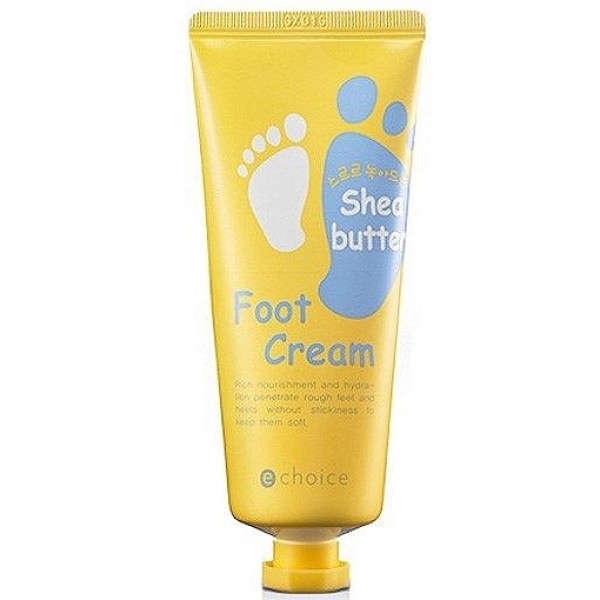 крем для ног с маслом ши echoice sheabutter foot cream крем для ног с маслом ши echoice sheabutter foot creamSheabutter Foot Cream. Крем для ног с маслом Ши увлажняет и питает, препятствует появлению сухости, образованию натоптышей и мозолей<br><br>Обладает активным смягчающим действием и делает кожу мягкой и эластичной.<br><br>Хорошо впитывается и не оставляет ощущения липкости.<br><br>Содержит натуральные растительные увлажняющие компоненты.<br><br> <br><br>Применение: Нанесите крем на чистую и сухую кожу стоп. Слегка помассируйте для наилучшего впитывания.<br><br> <br><br>Состав: Water, Glycerin, Cetearyl Alcohol, Mineral Oil, Dipropylene Glycol, Dimethicone, Cyclopentasiloxane, PEG-100 Stearate, Glyceryl Stearate, Polysorbate 60, Sorbitan Stearate, Acrylates/C10-30 Alkyl Acrylate Crosspolymer, Triethanolamine, Onsen-Sui, Butyrospermum Parkii (Shea) Butter, Butylene Glycol, Xantham Gum, Urea, Cocos Nucifera (Coconut) Fruit Extract, Avena Sativa (Oat) Meal Extract, Disodium EDTA, Methylparaben, Propylparaben, CI 19140, CI 15985, Fragrance.<br><br>Вес г: 60.00000000