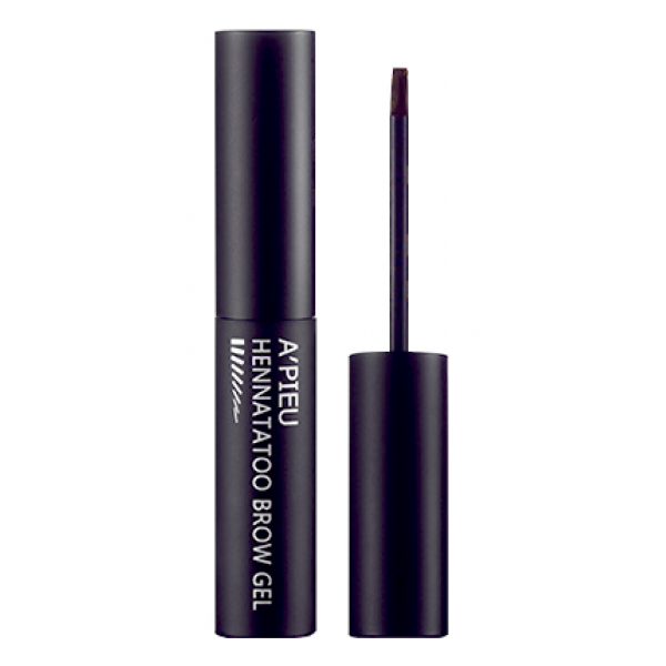 тинт для бровей apieu hennatattoo brow gel тинт для бровей apieu hennatattoo brow gelHennatattoo Brow Gel. Тинт для бровей<br><br>Окрашивающий гель с тату эффектом поможет придать бровям аккуратный вид, скорректировать их форму и получить стойкий насыщенный цвет.<br><br>Средство выпускается в двух оттенках:<br><br><br>Темный коричневый.<br><br>Натуральный коричневый.<br><br><br>Главный ингредиент - экстракт хны.<br><br>Хна сохраняет сочность цвета, не допускает выпадения волос, возвращает им жизненную силу и эластичность, придают объем и ускоряют рост.<br><br>Хна улучшает кровоснабжение волосяных луковиц, укрепляет их, обеспечивает полноценное питание.<br><br>Гель сделает брови красивыми, густыми и выразительными. Пользоваться ими очень удобно, а результат вас приятно удивит. Цвет держится в течение недели и не требует корректировки.<br><br>Это отличное средство для профессионального татуажа бровей в домашних условиях, которое станет верным помощником для любой женщины. Гель представлен в компактном флаконе с удобным аппликатором, экономичен в расходе и доступен абсолютно всем. Забудьте о необходимости ежедневного выщипывания волосков и позвольте себе в любой ситуации выглядеть великолепно.<br><br>Способ применения: Нанести гель на брови. Когда он высохнет, аккуратно снять пленку.<br><br>Объем: 4.5 мл<br>
