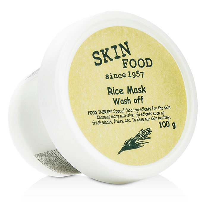 очищающая рисовая маска skin food rice mask wash off очищающая рисовая маска skin food rice mask wash offМаска для лица Rice Mask Wash Off, оздоравливающая и осветляющая кожу, содержит в своем составе экстракт риса, который мягко и бережно смягчает и разглаживает кожу, очищает поры, проникая в самую их глубину абсорбирует все загрязнения, поглощает кожный жир.<br><br>Кроме того данный компонент обладает отбеливающими свойствами, а при нанесении создает массажный эффект.<br><br>При регулярном использовании кожа становится более здоровой, бархатной мягкой, приобретает блеск жизни. Маска имеет довольно плотную текстуру, что удобно при нанесении.<br><br>Мельчайшие рисовые компоненты проникают в поры в самую их глубину, буквально выталкивает оттуда кожный жир и грязь, кожа остается чистой и дышащей. Маска оказывая смягчающее действие делает кожу бархатной и нежной.<br><br>Экстракт риса – источник огромного разнообразия витаминов и аминокислот. Рисовый экстракт стимулирует жизненные процессы в структуре кожи, ускоряет кровообращение, осветляет веснушки и следы постакне, смягчает кожу, успокаивает, придает ей приятную шелковистость и упругость, замедляет процесс старения и повышает собственную защиту.<br><br>В результате такие внешние дефекты как покраснения, потемнения и пигментные пятна становятся незаметными. Устраняя кожный жир, активные компоненты маски решают еще одну проблему, ликвидируют благоприятную среду для возникновения прыщей и угревой сыпи.<br><br>Очищенная кожа дышит, насыщается кислородом, становиться более подтянутой, молодеет на глазах.<br><br>Маска применима ко всем типам кожи, ее использование рекомендовано 1 раз в 3-4 дня, она как нельзя лучше подходит для подготовки кожи к нанесению питающих, увлажняющих кремов и сывороток, действие которых усиливается за счет более легкого проникновения вглубь кожи.<br><br>Способ применения: На чистое лицо нанесите маску, не затрагивая нежной зоны вокруг глаз. Помассируйте кожу в течение нескольких минут, уделяя внимание особо проблемным участкам лица. Через 15 минут смойте остатки теплой водой.<br><br>Вес: 100 г<br><br>Вес г: 100.00000000