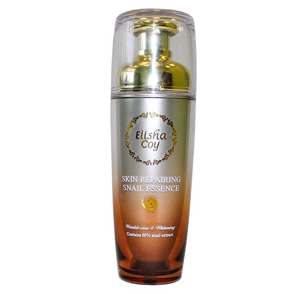 восстанавливающая эссенция экстракт улитки elishacoy skin repairing snail essence восстанавливающая эссенция экстракт улитки elishacoy skin repairing snail essenceSkin repairing snail Essence. Восстанавливающая эссенция с экстрактом слизи улитки обладает антивозрастной и отбеливающей функциями.<br>Эссенция на 80% состоит из очищенной улиточной слизи, которая интенсивно восстанавливает клетки кожи и повышает эластичность. Витаминный комплекс, липосомы, экстракты грибов и ниацинамид борются с воспалениями и выравнивают тон кожи.<br><br>Комбинация экстрактов черных соевых бобов, ромашки лекарственной, фитоколлагена помогает устранить сухость кожи. Экстракты семи различных овощей увлажняют на протяжении 24 часов. Морской коллаген и церамиды повышает упругость кожи, поддерживают высокий уровень увлажненности кожи лица.<br><br>Подходит для всех типов кожи<br><br>Применение: Нанесите эссенцию на очищенную кожу лица мягкими похлопывающими движениями. Приложите теплые руки к лицу для более глубокого проникновения.<br><br>Меры предосторожности: Не используйте на поврежденной коже. При появлении следующих симптомов прекратите использование: раздражение, сыпь, покраснение, зуд. Если симптомы не проходят, обратитесь за консультацией к врачу. Перед применением проверьте средство на аллергическую реакцию (нанесите небольшое количество средства на внутреннюю сторону локтевого сгиба). При попадании в глаза, немедленно промойте теплой водой.<br><br>Хранение: Закрывайте средство после применения. Храните вдали от детей. Храните вдали от источников высоких/низких температур. Избегайте попадания прямых солнечных лучей.<br><br>Состав: Snail Secretion Filtrate, Glycerin, Niacinamide, Cetyl Ethylhexanoate, Dimethicone, Glycereth-26, Alcohol Denat., C12-16 Alcohols, Sodium Hyaluronate, Hydrogenated Lecithin, Palmitic Acid, Adenosine, Glycine Soja (Soybean) Seed Extract, Natto Gum, Ceramide 3, Hydrolyzed Collagen, Anthemis Nobilis Flower Water, Phellinus Linteus Extract, Plantago asiatica seed extract, Portulaca Grandiflora Extract, Leontopodium Alpinum Flower/Leaf Extract, Pinellia Ternata Root Extract, Oryza, Sativa (Rice) Bran Extract, Robinia Pseudacacia Flower Extract, Pinus sylvestris bud Extract, Macadamia Ternifolia Seed Oil, Tocopheryl Acetate, Cholesterol, Glyceryl Linolenate, Glyceryl, Linoleate, Beta-Sitosterol, Glyceryl Arachidonate, Panthenol, Ubiquinone, Retinyl Palmitate, Sodium Ascorbyl Phosphate, Biotin, Human Oligopeptide-1, Glycine Soja (Soybean) Oil, Lecithin, Pulsatilla, Koreana Extract, Zanthoxylum Piperitum Fruit Extract, Usnea Barbata (Lichen) Extract, Xanthan gum, Solanum Lycopersicum (Tomato) Callus Culture Extract, Polyisobutene, Polyacrylate-13, Polysorbate 20, Sorbitan Isostearate, Acrylates/C10-30 Alkyl Acrylate Crosspolymer, Glyceryl Acrylate/Acrylic Acid Copolymer, Triethanolamine, Disodium EDTA, Ethylhexylglycerin, Caprylyl Glycol, Chlorphenesin, Phenoxyethanol, Fragrance.<br><br>Вес г: 40.00000000