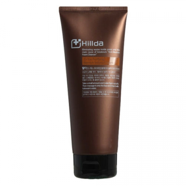 очищающая дерматологическая пенка для проблемной кожи enprani dr.hillda d-tox purifying blemish solution foam очищающая дерматологическая пенка для проблемной кожи enprani dr.hillda d-tox purifying blemish solution foamDr.Hillda D-Tox Purifying Blemish Solution Foam. Очищающая дерматологическая пенка для проблемной кожи<br><br>Это очищающее средство значительно отличается от стандартных, так как тут с проблемами кожи работают и борются на медикаментозном уровне. Это способствует стопроцентному результату в победе над угрями, комедонами, акне и любыми бактериями, вызывающими воспалительные процессы. Пенка уберет омертвевшие клетки, продукты обмена, избыточные жировые выделения и другие загрязнения. Обеспечит стягивание пор, удаление неровностей, восстановление гидробаланса.<br><br>Пенка исключит отрицательные последствия некачественного очищения: воспаление, шелушение, покраснение, повышение чувствительности, расширение пор. Последняя проблема имеет не только эстетический характер. Она приводит к закупориванию клеток кожи, дальнейшему образованию воспаленных зон, к регулярным высыпаниям. Применение данной пенки гарантирует защиту от вышеуказанных отрицательных эффектов и сделает дерму более нежной, мягкой, чистой, поры сузятся, восстановится естественный защитный барьер. Кожа станет матовая, здоровая, сияющая.<br><br>В состав пенки вошел инновационный компонент – детоксин. Это особый комплекс, состоящий из водорослей спирулины, хлореллы и инулина. Также формулу дополнил полный комплект ценнейших микроэлементов, альгинаты, фикоцианины, бета-каротин и 18 аминокислот.<br><br>В первую очередь, детоксин выводит токсины, накопившиеся в дерме. Во вторую – повышает регенеративные свойства кожи, формирует защитный барьер. Данный компонент является прекрасным имуномодулятором. Также детоксин выступает антиоксидантом, так как включает их в свой состав, в частности - пигмент фикоцианин, останавливающий окислительные процессы, которые приводят к старению кожи, и препятствующий росту свободных радикалов. Витаминный комплекс, входящий в формулу данного действующего компонента, включил практически все природные витамины. Детоксин нормализует белковый, липидный, минеральный обмены. Способствует очищению дермы и ее глубоких слоев. Он оздоравливает сосуды, улучшает кровообращение.<br><br>Таким образом, данная пенка является наиболее эффективной в вопросах очищения дермы, так как работает на более глубоком уровне и включила в состав инновационный медикаментозный компонент – детоксин. Он в свою очередь является непревзойденным комплексом растительных, витаминных, минеральных и других веществ. Все эти положительные эффекты гарантируют вам здоровую, молодую, сияющую, красивую дерму.<br><br>Способ применения: оптимальное количество пенки нанести на руку и вспенить. Затем распределить по лицу, массируя и уделяя особое внимание проблемным участкам. После умыться и приступить к следующим этапам ухода.<br><br>Объем: 200 мл<br>