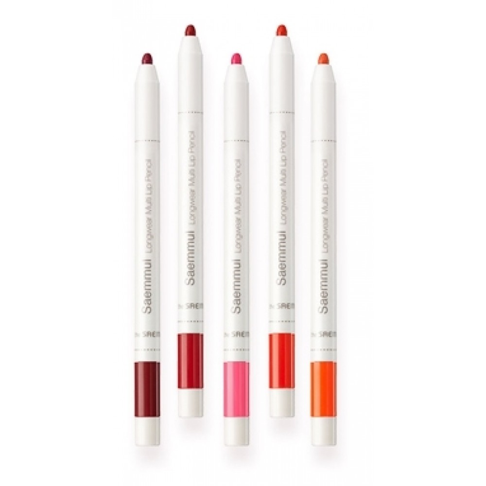 карандаш для губ the saem saemmul longwear multi lip pencil карандаш для губ the saem saemmul longwear multi lip pencilSaemmul Longwear Multi Lip Pencil. Карандаш для губ<br><br>Многофункциональный карандаш поможет четко выделить естественный контур губ и придать им совершенную форму. Saemmul Longwear Multi Lip Pencil на отлично выполняет свои функции и даже способен заменить помаду - карандаш можно распределять по всей поверхности губ. Он образует невероятно стойкое покрытие и дарит насыщенный оттенок, который будет сопровождать вас целый день.<br><br>При правильном нанесении средство гарантирует яркие линии и плавный переход цвета. Saemmul Longwear Multi Lip Pencil отличается невероятной стойкостью и позволяет губам выглядеть объемными и сексуальными. Мультифункциональный карандаш подчеркнет красоту Ваших губ и обеспечит уход за нежной кожей. Благодаря эргономичному дизайну и кремовой текстуре теперь нет необходимости использовать отдельно карандаш и помаду – универсальное декоративное средство подарит губам стойкое шелковистое покрытие с элегантными оттенками, придавая необходимые акценты на линии их контура или создавая стильный градиент.<br><br>Даже через продолжительное время Ваши губы будут выглядеть сочными и чувственными, завораживая своим естественным видом. Карандаш выполнен в стильном дизайне, который гарантирует удобство его применения. Корпус имеет механическую структуру, поэтому точилка вам не понадобится. Продукт южнокорейского бренда The Saem является не только декоративным продуктом. Он бережно заботится о коже губ. Его натуральные ингредиенты насыщают ее влагой и ценными веществами, заживляют трещинки, разглаживают все неровности, возвращают упругость и придают мягкость.<br><br>Благодаря разнообразной цветовой палитре Saemmul Longwear Multi Lip Pencil на каждый случай можно выбрать идеальный вариант:<br><br><br>BE01 Skin Tone.<br><br>CR01 Loli Coral.<br><br>PK01 Pink Pouch.<br><br>PK02 Eden Pink.<br><br>OR01 Blood Orange.<br><br>OR02 Orange Walt.<br><br>RD01 Classic Red.<br><br>RD02 Dragon Red.<br><br>RD03 Vintage Red.<br><br>PP01 Berry Sweet.<br><br><br>Применение: очертить контур и тонким слоем нанести на губы.Карандаш экономичен и не требует использования точилки.<br><br>Вес г: 0.25000000