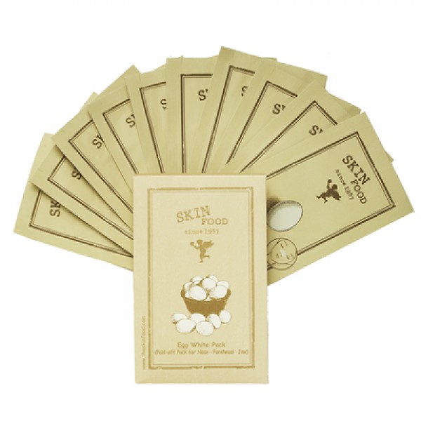 

очищающие полоски для носа skin food egg white pack