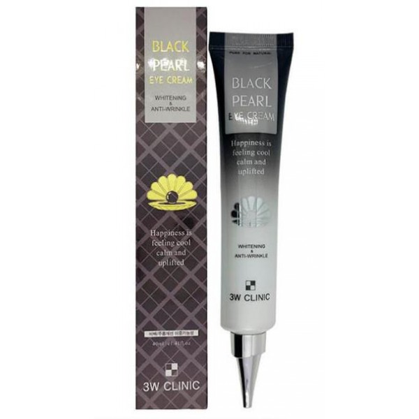 

крем для глаз с экстрактом черного жемчуга 3w clinic black pearl eye cream whitening