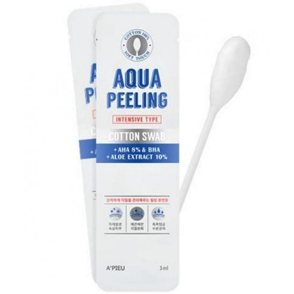 

палочки очищающие для лица с ана-кислотами a'pieu aqua peeling cotton swab (intensive)