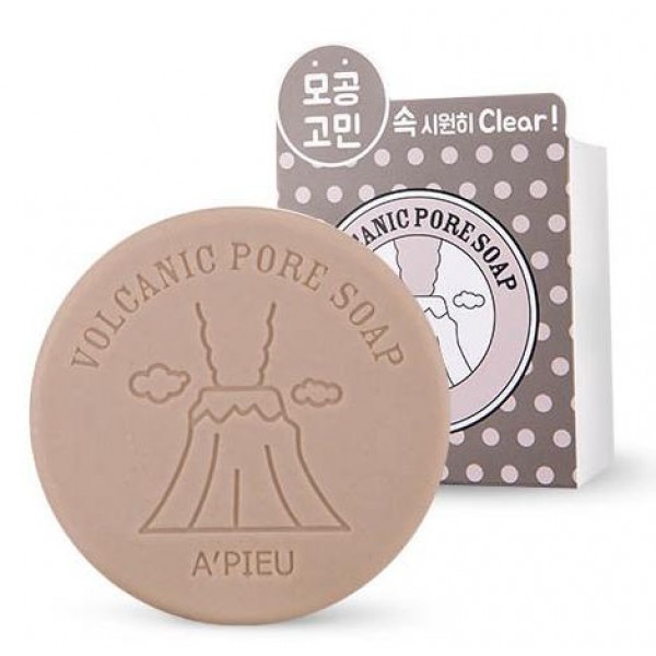 

мыло косметическое a'pieu volcanic pore soap