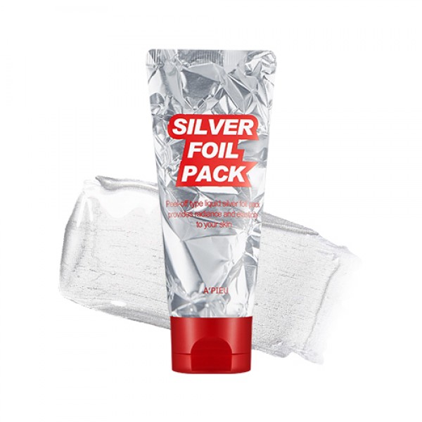 

маска-пленка с эффектом фольги a'pieu silver foil pack