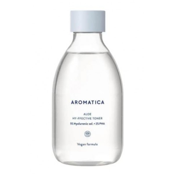 

увлажняющий тонер на основе алоэ вера aromatica aloe hy-ffective toner 5% hyaluronic sol. + 2% pha