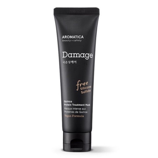 

протеиновая маска с киноа для поврежденных волос aromatica quinoa protein treatment mask