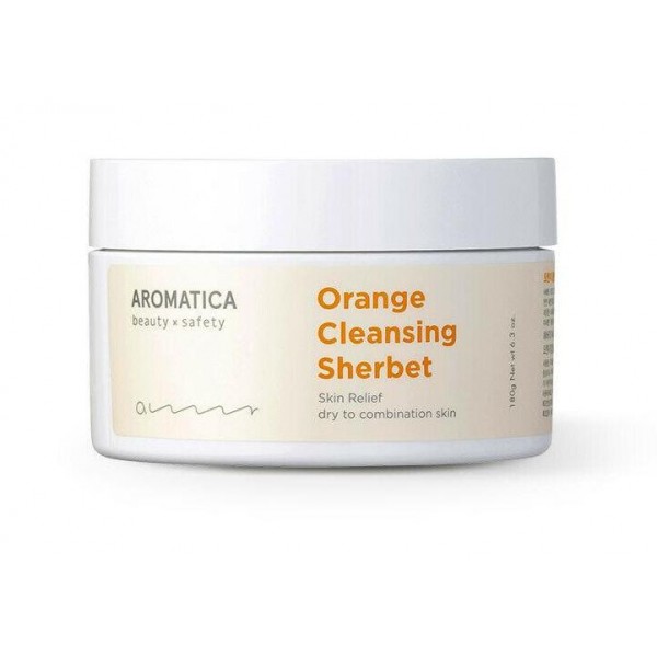 

очищающий шербет на основе апельсинового масла aromatica renewal orange cleansing sherbet